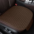 thumbnail image 2 of Breathable Linen Car Seat Cover Half Mat Non-Slip Storage Pocket Universal Vehicle Driver Cushion Auto Comfort Accessories, 2 of 4