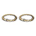 thumbnail image 2 of Thinsony Distinctive Gothic Punk Dragon Scale Bangle 48 inches Cool and Contemporary Light Gold 7.48 Inch 2Set, 2 of 6