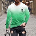 thumbnail image 1 of RXIRUCGD T-Shirt à Col Rond pour Hommes, Décontracté, Mode, Imprimé, Manches Courtes, Chandail, Vert Menthe, Taille : 4TG, 1 of 5
