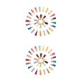 thumbnail image 2 of Thinsony 100pieces Keychain Tassel Versatile And Stylish Fringe Accessories Gifts AssortedColor-Gold 2Set, 2 of 6
