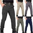 thumbnail image 1 of UVEASISHA Pantalon Cargo à Séchage Rapide pour Hommes Taille Élastique Pantalon Tactique de Camp Pantalon Cargo Résistant à l'Eau Pantalon de Randonnée Léger Pantalon de Survêtement d'Extérieur avec Poches en Solde, 1 of 5