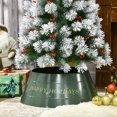 thumbnail image 2 of HOMCOM 26 Inch Christmas Tree Collar Ring, Stand Cover for Decor, Green, 2 of 10