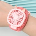 thumbnail image 1 of Mini Portable Wrist Fan. Desktop Or Handheld Two Purpose USB Charging Fan Detachable Wristband With Three Gear Of Wind Speed And Colored Lights, 1 of 6