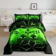 thumbnail image 1 of QUTETN Moderne Noir Bleu Joystick de Jeu Couettes et Duvets Grand Lit, 1 of 5