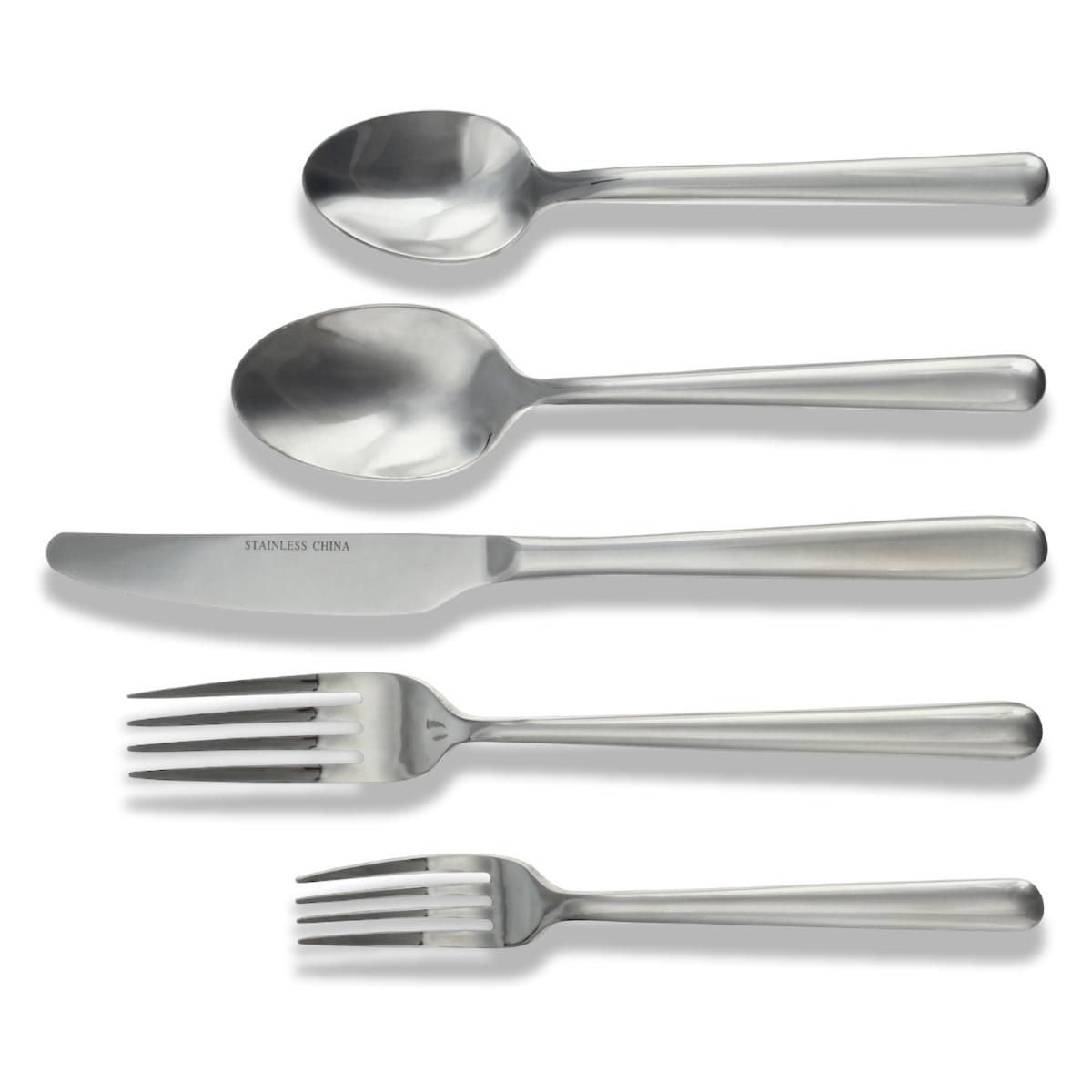 Ensemble de 20 pièces couverts de Hometrends, Argent
