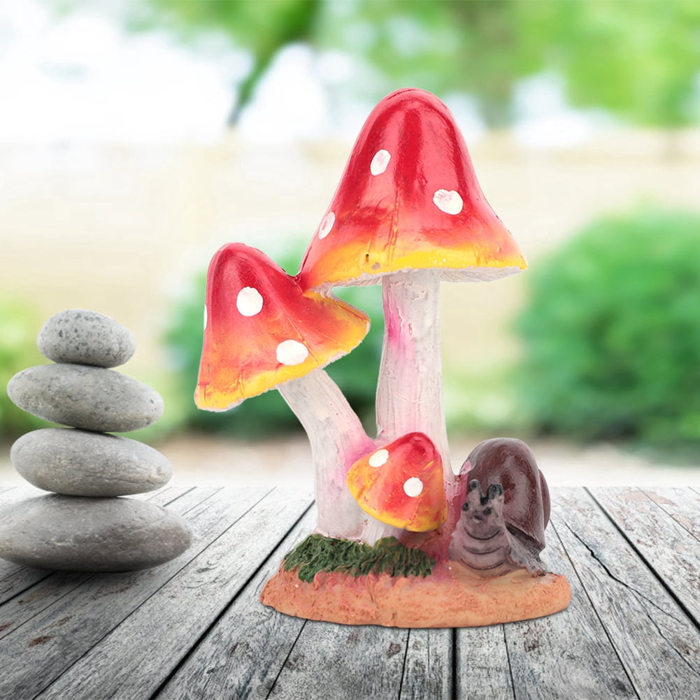 Champignons Décor, Mignon Animaux Champignons Pelouse Jardins Décor Animaux Champignons Décor Valeur Imbattable