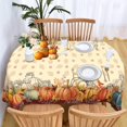 thumbnail image 4 of Fall Tablecloth Oval 52 x 70 Inch, Oval Fall Tablecloth, Autumn Pumpkin Thanksgiving Tablecloth Oval, Fall Oval Table Cover, 4 of 5