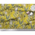 thumbnail image 2 of Soimoi Rayon Fabric Leaves & Lemur Animal Print Fabric by The Yard 42 Inch Wide, 2 of 3