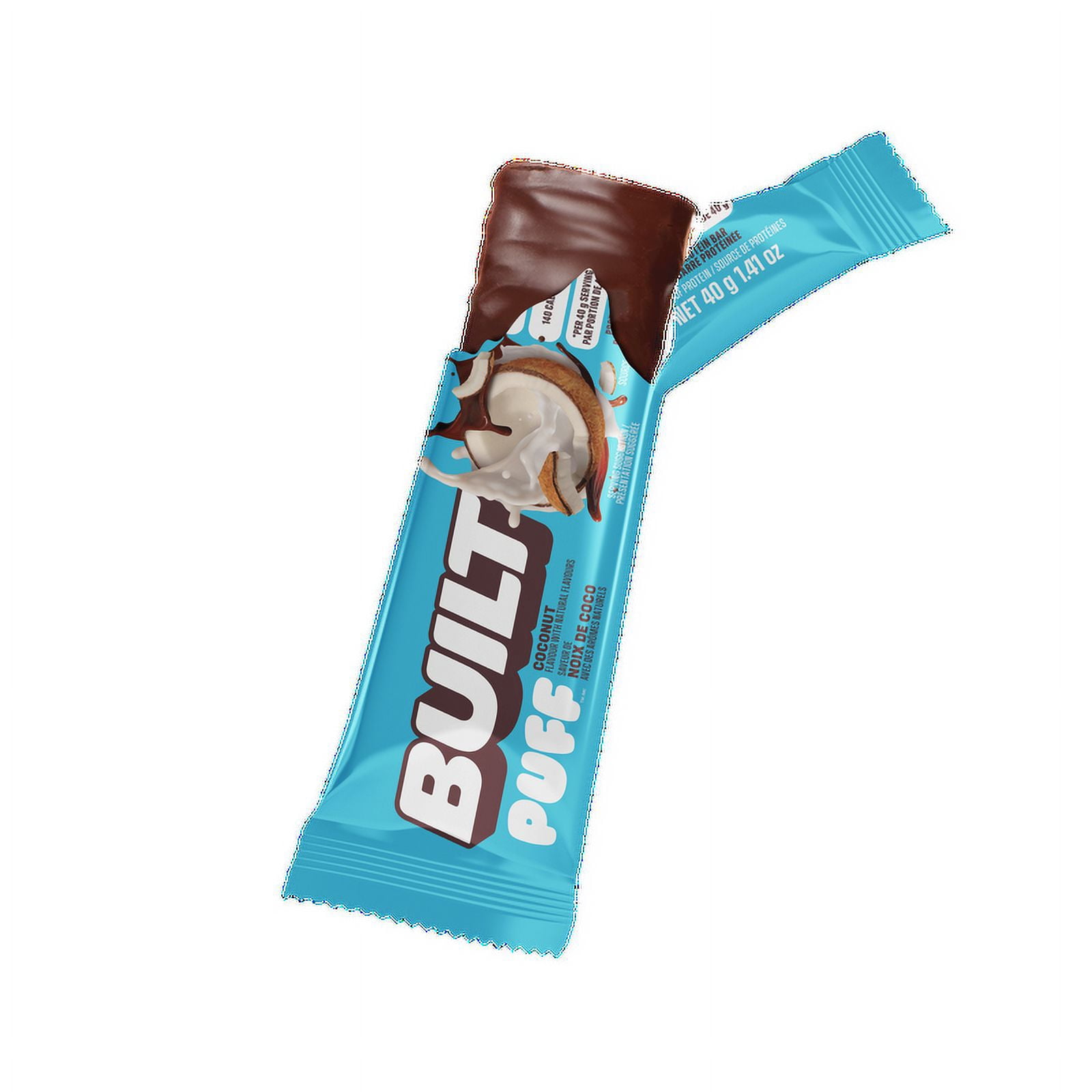 Built Bar , Soufflés à la Noix de Coco 40g x 4 Barres