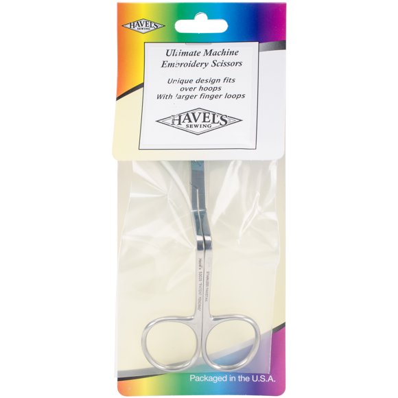 Havel's Ultimate Angled Machine Embroidery Scissors 5.25"-Large Finger Loops - 53025