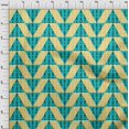 thumbnail image 3 of oneOone Georgette Viscose Fabric Stripe|Diamond & Triangle Geometric Print Sewing Fabric BTY 42 Inch Wide, 3 of 4