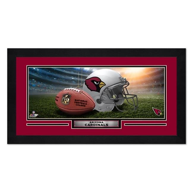 Casque Encadré 13x7 à Motif de Cardinals de l'Arizona au Design de Stade