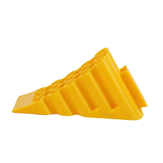 Miulika Wheel Chock Anti Slip Multifunctional Accessory Practical Outdoor Tire Chock Yellow for Truck