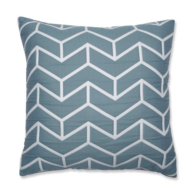 Pillow Perfect 622927 Intérieur Aile Caraïbe 16.5 in. Jeter Oreiller - Bleu