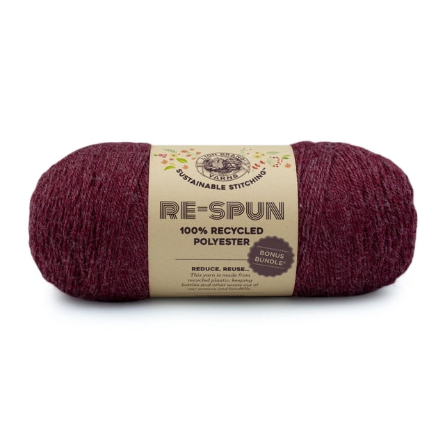 Lion Brand Re-Spun Bonus Bundle Yarn - Heliotrope