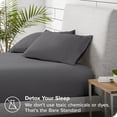 thumbnail image 4 of Bare Home Drap-Housse en Molleton Douillet - Molleton Polaire Ultra Moelleux - Drap à Poche Profonde - Lit Simple, Gris, 4 of 5