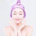 thumbnail image 2 of Miangastore Elastic Band Design Sleep Hat Purple 1Pack 24x11in, 2 of 9