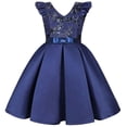 thumbnail image 1 of Robe de Fête pour Bébé Fille Robe à Paillettes pour Enfants Jupe à Manches Volantées Robe pour Fille Robe de Festival Robe de Princesse, 1 of 9