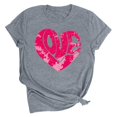 thumbnail image 2 of LSLJS T-shirt Imprimé « Lover Love » pour Femme à Col Rond, Manches Courtes, Haut, Cadeaux pour Femmes, 2 of 4
