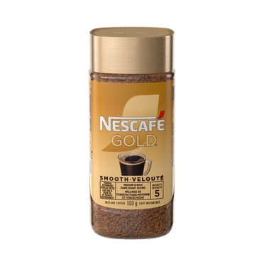 NESCAFE Café instantané GOLD Velouté de qualité supérieure, mélange de torréfaction moyenne et foncée