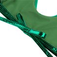 thumbnail image 4 of RUNQHUI Women's Shiny Metallic Keyhole Crop Top Halter Backless Rave Bandeau Vest Bra Clubwear Green One Size, 4 of 6