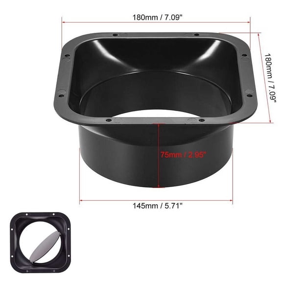 1pc Flange Connector Duct Fan Hose Connector Air Ventilation Adapter Exhaust Port Duct Connector For 100/150mm Dia Hose