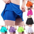 thumbnail image 1 of Brqkzdu Shorts de Tennis et de Golf pour Femmes avec Jupe Intérieure Taille Haute Shorts Jupe de Tennis Fluide Shorts Jupe Respirants Shorts de Course., 1 of 5