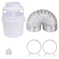 thumbnail image 1 of BQLZR Dryer Vent Duct Kit 211L Indoor Venting Connector with Tension Clamp, 1 of 5