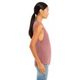 thumbnail image 3 of Bella Canvas Womens Flowy Scoop Blended Muscle Tank, S, Mauve, 3 of 3