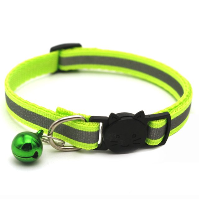 Labymos Fournitures pour Animaux Collier Patch Réfléchissant Boucle de Libération Cloche Étanchéité Collier Ajustable pour Animaux