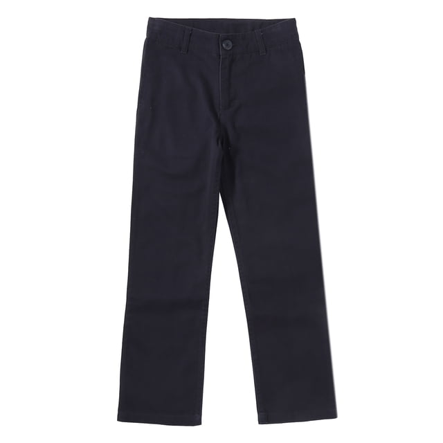 Bienzoe Boy's School Uniforms Adjust Waist Pants Navy 12