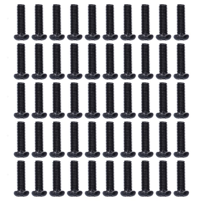 Pan Machine Screws, Tight Convenient Steel Pan Head Machine Screw Universal Stainless Steel Black Oxide Finish For Industry For Office Equipment