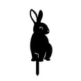 thumbnail image 2 of Decorative Garden Stake 2D Metal Rabbit Silhouette Ornament Art Bunny Animal Decor For Lawn Outdoor, 2 of 2