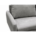 thumbnail image 4 of Brassex Oliver Upholstered 3-Seat Sofa for Living Room and Apartment with Slim Track Arms and Splayed Legs, Grey, 4 of 10