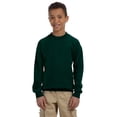 thumbnail image 1 of Gildan Youth 7.75 oz. Heavy Blend 50/50 Fleece Crew>XS FOREST GREEN, 1 of 2