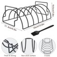 thumbnail image 2 of Non-Stick Rib Rack Stainless Steel - Rib Racks for Grilling - Easy to Use and Clean BBQ Rib Rack for Grill - Premium Durable Rib Rack Stainless Steel, 2 of 7