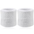 thumbnail image 1 of 2Pcs Sports Wristband Solid Color Absorbent Cotton Breathable Quick Dry Sweatband for Tennis, 1 of 11