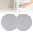 thumbnail image 1 of 2 Pcs Butée de Porte Ronde Adhésive en Silicone, Protecteur Mural pour Poignée, 5 cm Gris, 1 of 5