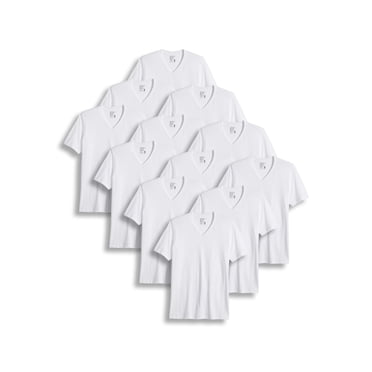 Jockey Men's Big & Tall Classic V-Neck Undershirt - 12 Pack