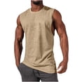 thumbnail image 1 of LSLJS Mens Tank Top Men Casual Fashion Solid Pullover Round Neck Sports Tank Tops Vest, 1 of 7