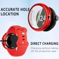 thumbnail image 2 of KOMI Compatible with Google Pixel Watch 2/Pixel Watch Screen Protector Case Frosted Matte Soft TPU Cover Full Protective Case Built-in HD Screen Film Accessories(Red,Pixel Watch1/2), 2 of 5