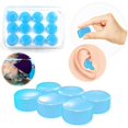 thumbnail image 1 of 12PCS Silicone Ear Plugs Noise Cancelling EarPlugs Waterproof Reusable Sleep Earplugs, 1 of 8