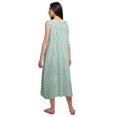 thumbnail image 3 of Moomaya Womens Lace Border Sleepwear For Ladies Button Placket Nightdress, 3 of 5