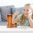 thumbnail image 3 of LSLJS Wooden English Letter Saving Can Transparent Glass Saving Can, Piggy Bank, 3 of 6