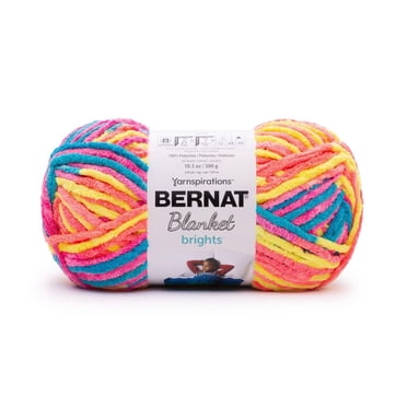 Bernat® Blanket Brights™ Yarn, Polyester #6 Super Bulky, 10.5oz/300g, 220 Yards