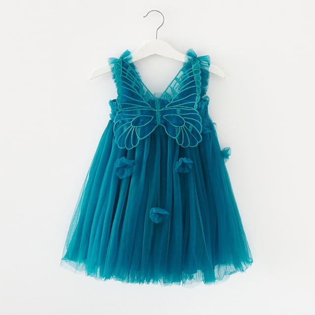Robe Sans Manches pour Filles en Bas Âge pour Fête de Vacances et Performances de Danse