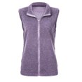 thumbnail image 3 of Heliisoer Pocket Women Zipper Solid Color Jacket Plush Sleeveless Lapel Vest Loose, 3 of 8