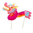 thumbnail image 4 of simhoa Chinese Dragon Dance DIY Handmade Material Package Arts and Crafts Supplies Rose Red, 4 of 8