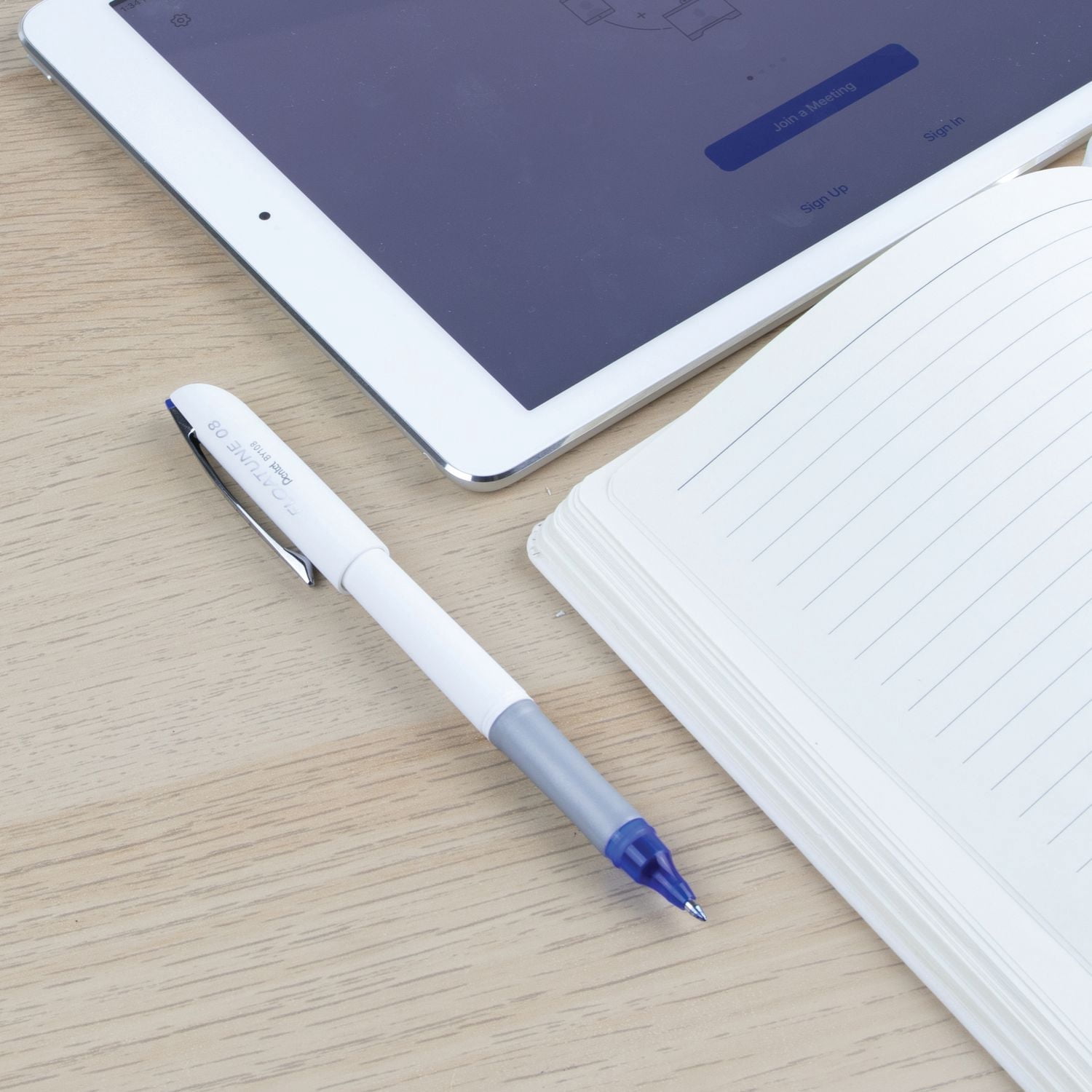 Pentel Floatune Stylo à Bille 0,8mm Encre Bleue paquet de 3