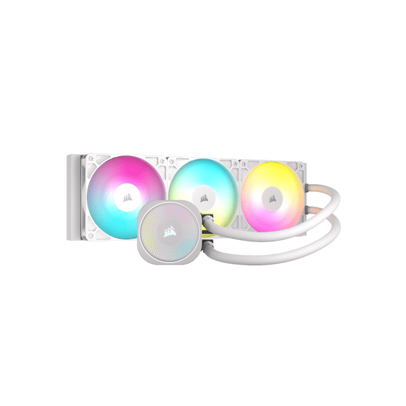 CORSAIR NAUTILUS 360 RS ARGB liquid CPU cooler, white, RS120 fans, Intel LGA1851 & AMD AM5/AM4